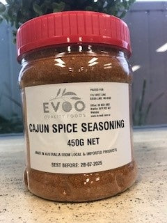 Cajun Spice Seasoning 450g Tub Evoo QF