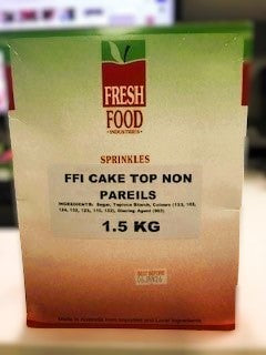 Rainbow Sprinkles 100's & 1000's Non Pareils 1.5kg Box Fresh Food Industries