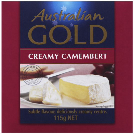 Camembert Creamy Cheese 115g Aussie Gold