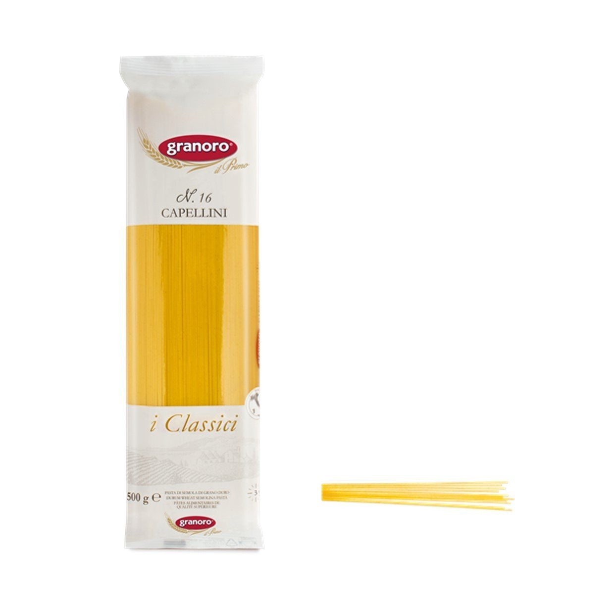 Capellini/Angel Hair Dried Pasta #16 500g Packet Granoro (D)