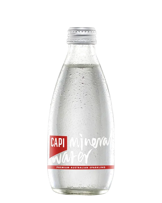 Premium Sparkling Mineral Water 24 x 250ml Glass Btls (Carton)(Pre order 3 days) Capi