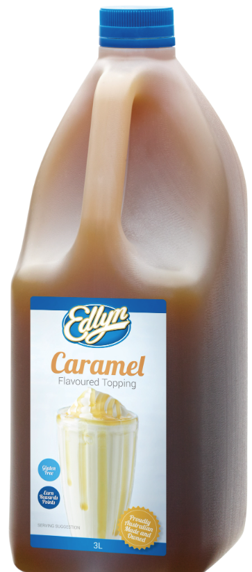 Caramel Topping 3lt Bottle Edlyn