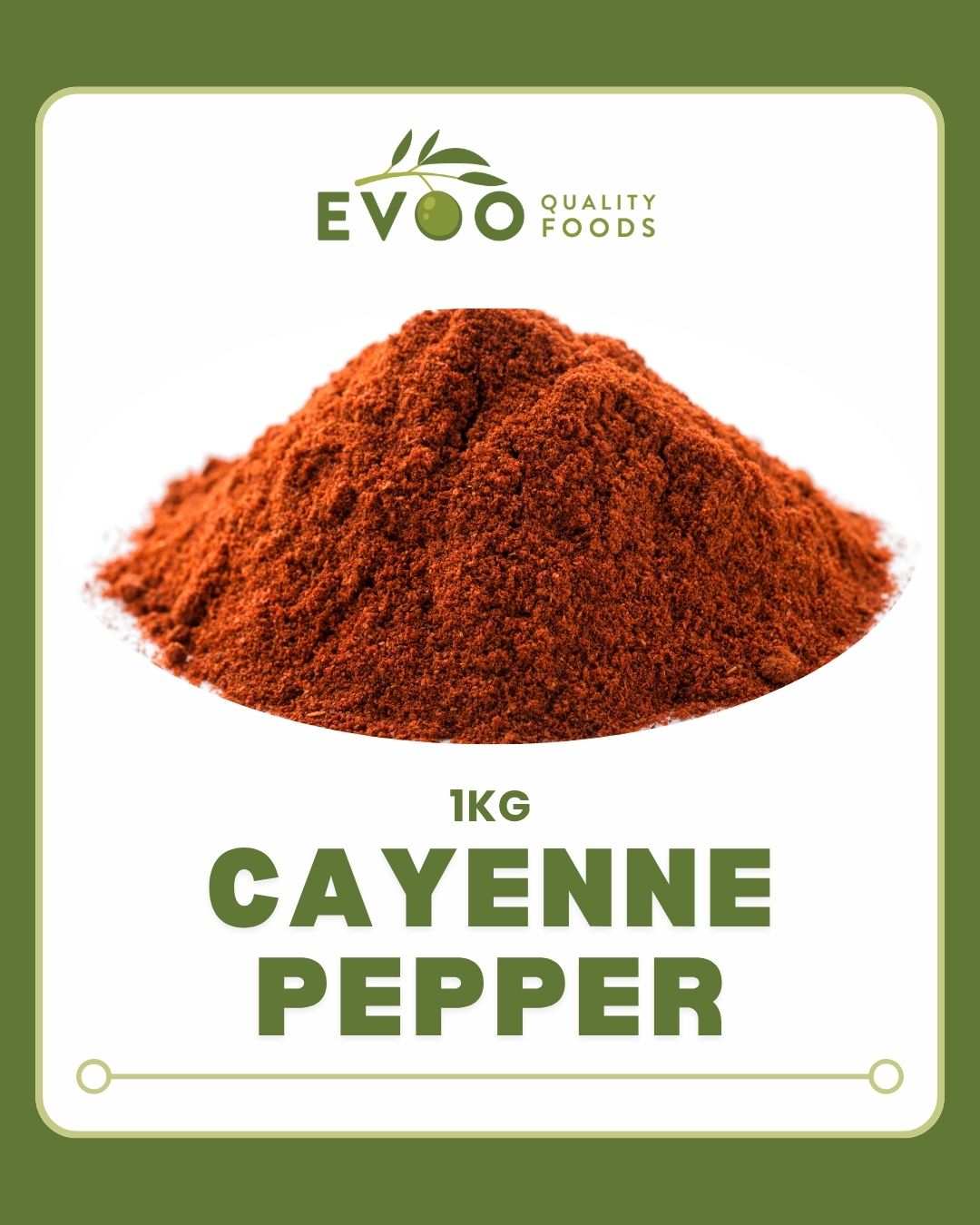 Cayenne Pepper 1kg Bag Evoo QF