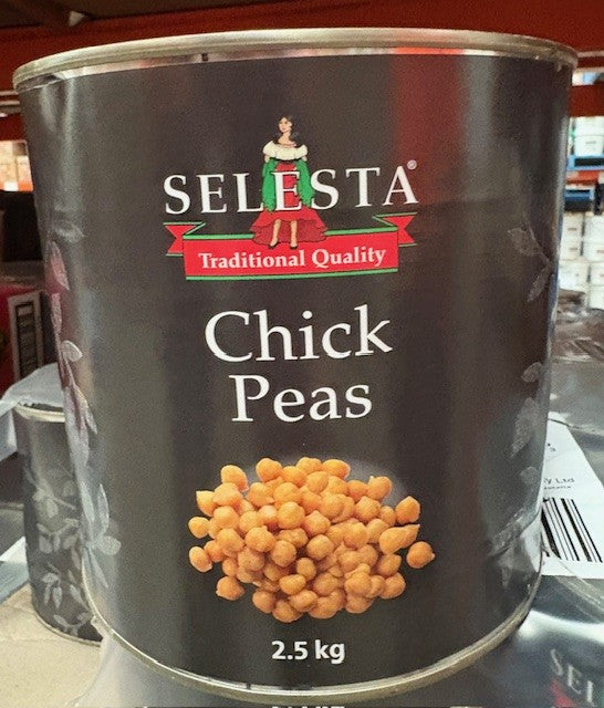 Chickpeas 2.5kg Tin Selesta