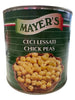 Can of Mayer's Ceci Lessati Chick Peas on a counter
