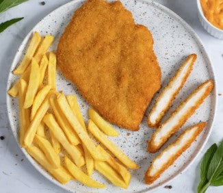 Chicken Breast Panko Schnitzel 300g/10kg Carton Frozen Melco Foods
