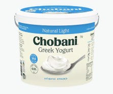 Greek Natural Light Yoghurt 2kg Tub Chobani