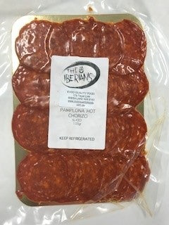 Chorizo Pamplona Hot Sliced 500g pkt Picasso Bites (Pre order 3 days)