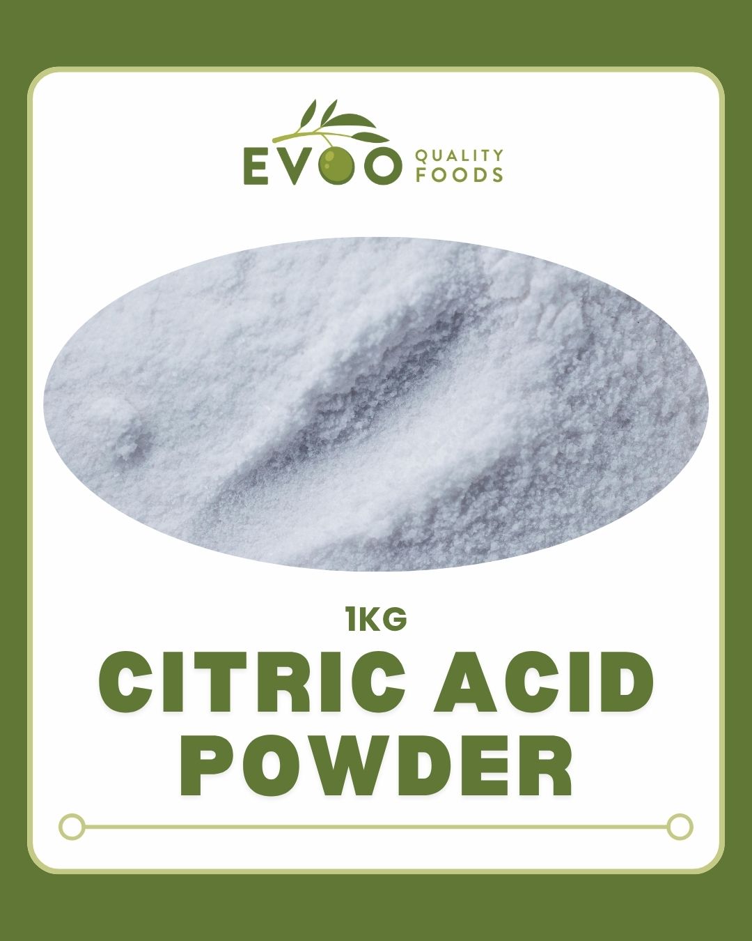 Citric Acid Powder 1kg Evoo QF