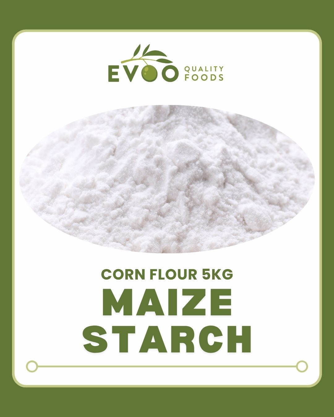 Corn Flour Maize Starch GF 5kg Bag Evoo QF