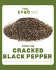 Cracked Black Pepper 400g Tub Evoo QF