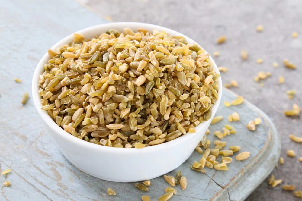 Cracked Freekeh Wheat 1kg bag EVOO