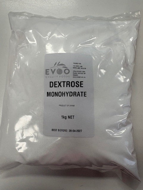 Dextrose Monohydrate Powder 1kg Bag Evoo QF