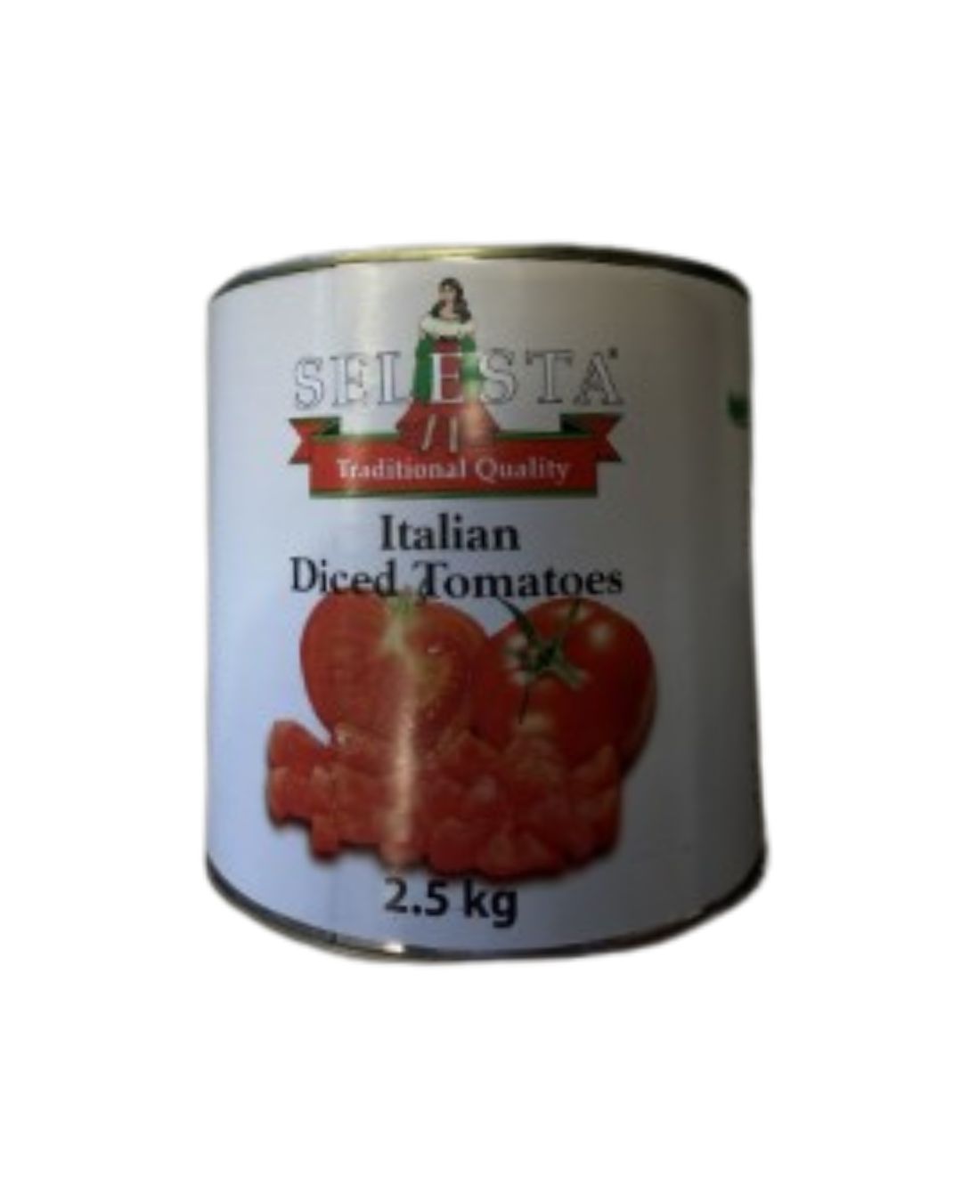 Tomatoes Diced Italian 2.5kg Tin Selesta