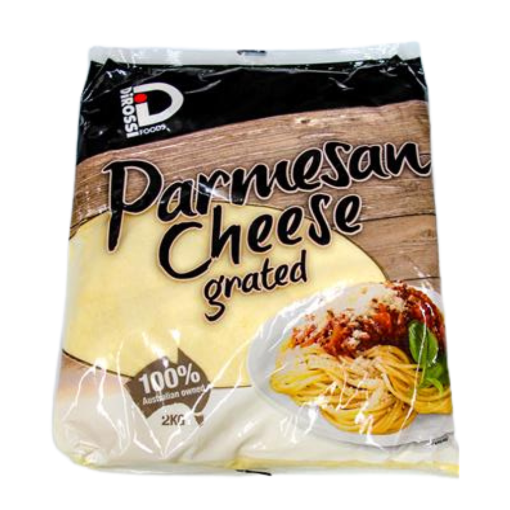 Parmesan Grated Cheese 2kg Bag Di Rossi (CPM)