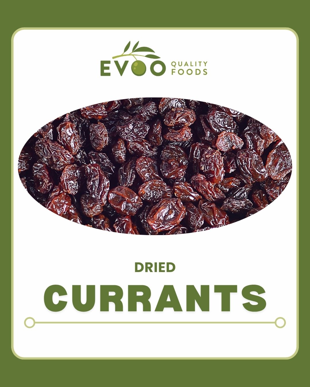 Currants Dried 1kg Bag Evoo QF