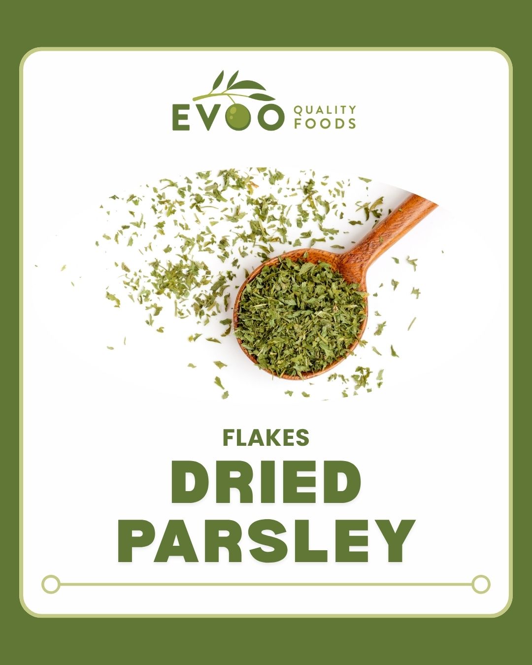Parsley Flakes Dried 80g Cannister EVOO QF