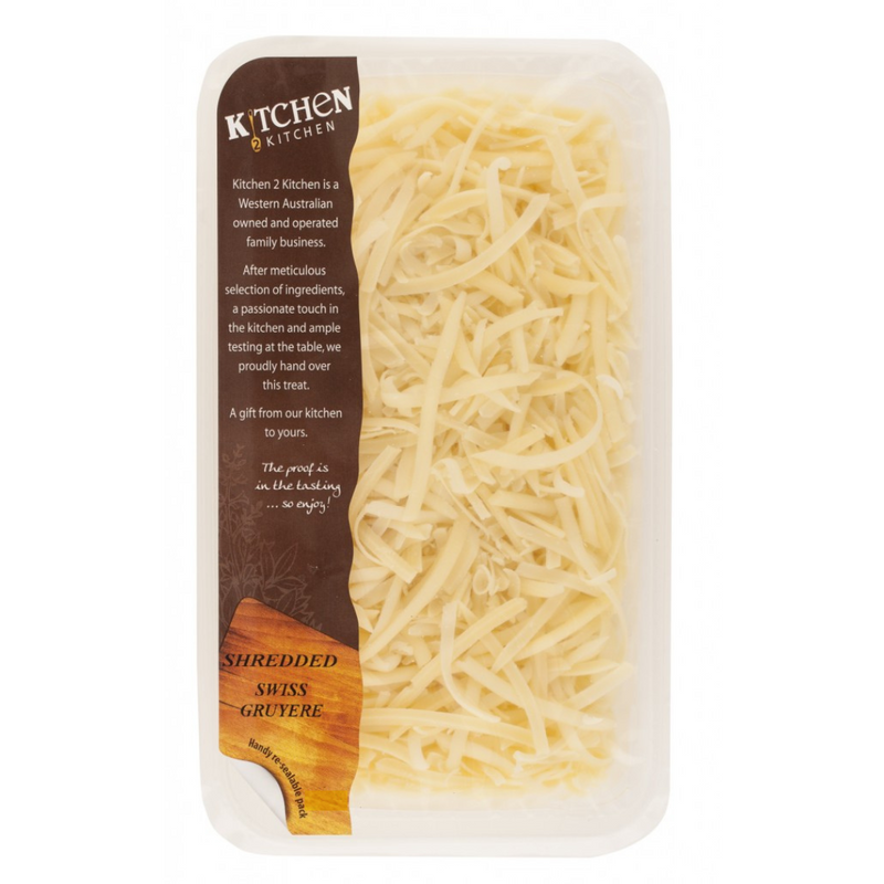 Shredded Swiss Gruyere Cheese 1kg K2K (Pre Order 4 days)(D)