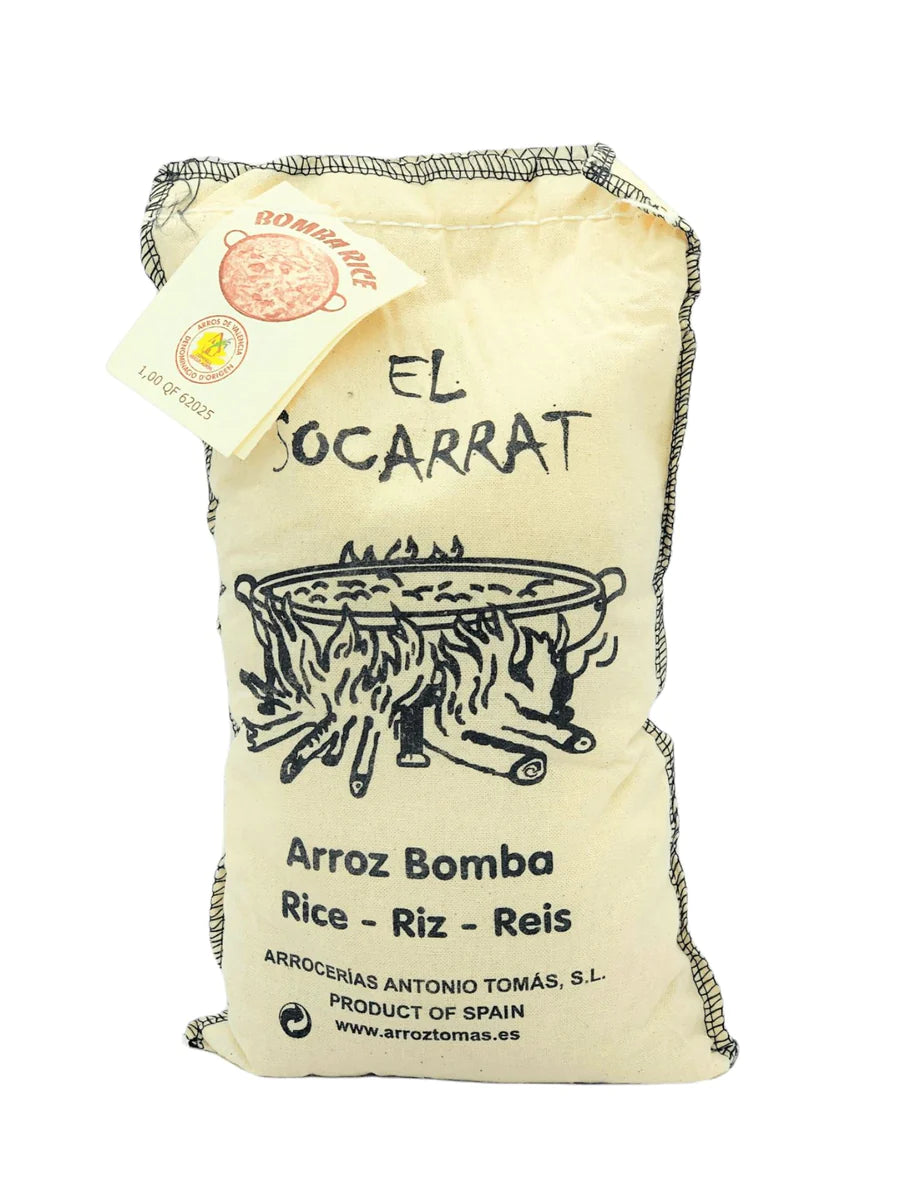 Bomba Paella Rice (Spain) 1kg Cloth Bag El Socarrat