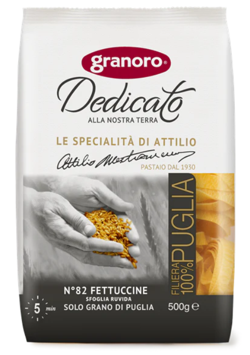 Fettuccine Dedicato Pasta Dried 500g #82 Granoro