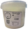 Container of 'Fior di Latte' cheese with a label 