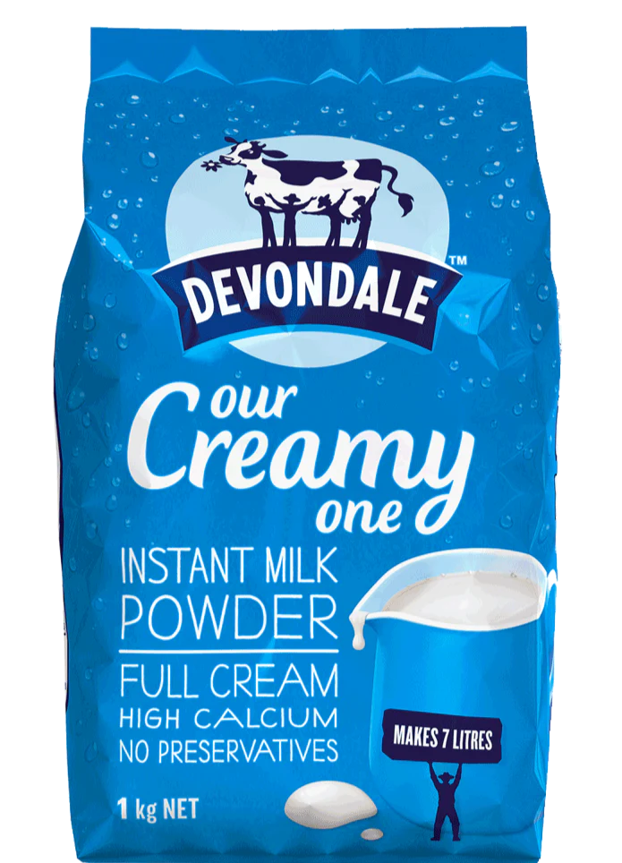 Milk Powder Full Cream 1kg Devondale