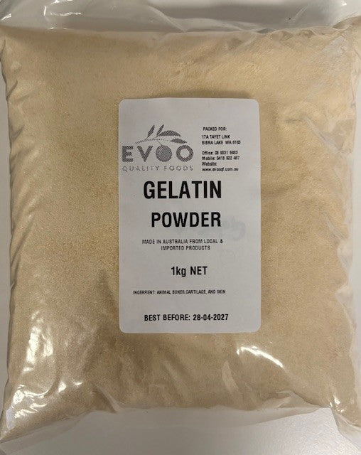 Gelatine Powder 1kg Bag Evoo QF