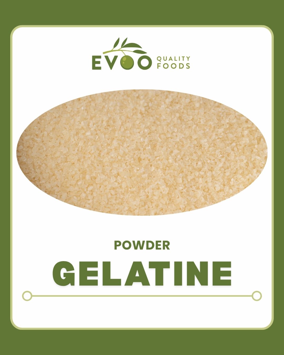 Gelatine Powder 1kg Bag Evoo QF