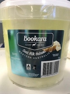 Goats Milk Haloumi in Brine 2kg Tub Bookara Blue Label (Pre order 2 days)