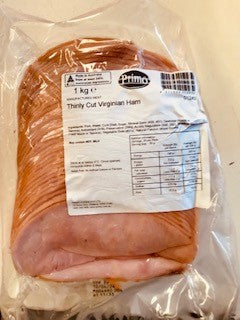 Ham Virginian Thinly Sliced 1kg Primo