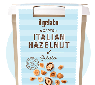 Ice Cream Roasted Italian Hazelnut 5lt Tub (Pre Order) Il Gelato