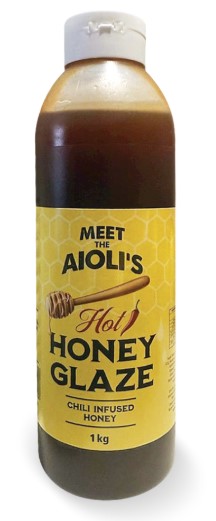 Hot Honey Glaze 1.2kg Bottle Meet the Aiolis