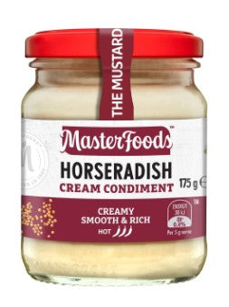 Horseradish Cream 175gm Glass Jar Masterfoods