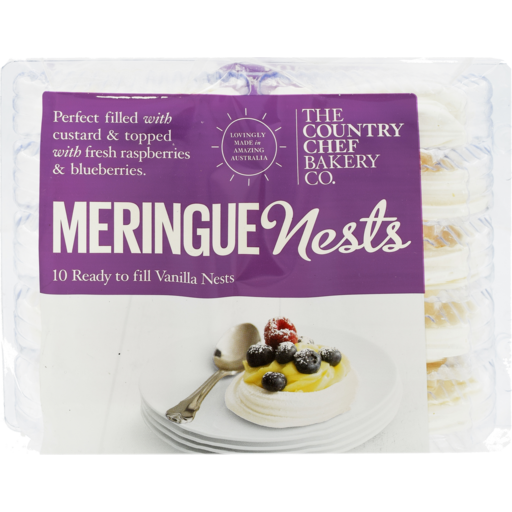 Meringue Nests Vanilla 10 Pack - The Country Chef (B/I)