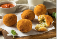 COCKTAIL Arancini w/- Jalapeno & Sweet Paprika GF (30g each)  2.2kg Carton Frozen The Gluten Free Lab (Pre Order 3 Days)