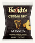 Potato Chips CRINKLE CUT Guiness 12 x 125g CARTON ONLY Keogh's