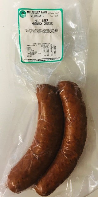 Melt Beef Cheese Kransky RW priced per Kilo MFM (Pre Order 2 Days)