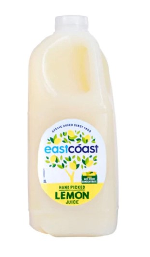 Lemon Juice Frozen 2lt East Coast