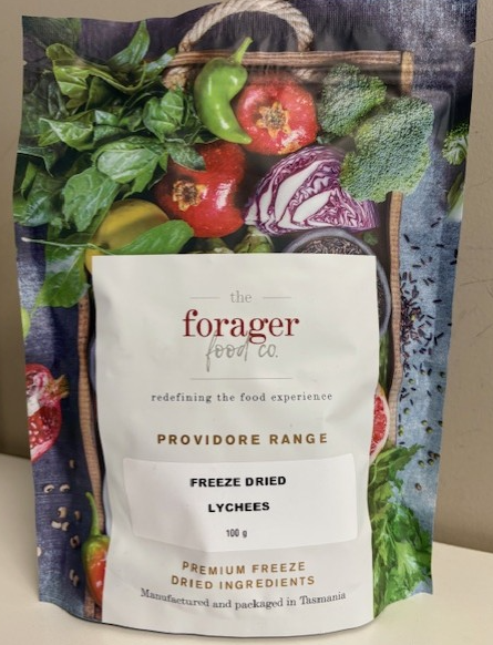 Freeze Dried Lychees Whole 100g Packet The Forager Food Co