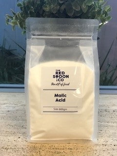 Malic Acid 100% 600gm Bag The Red Spoon Co