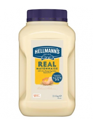 Mayonnaise GF Real Whole Egg 2.4kg Tub Hellmann's
