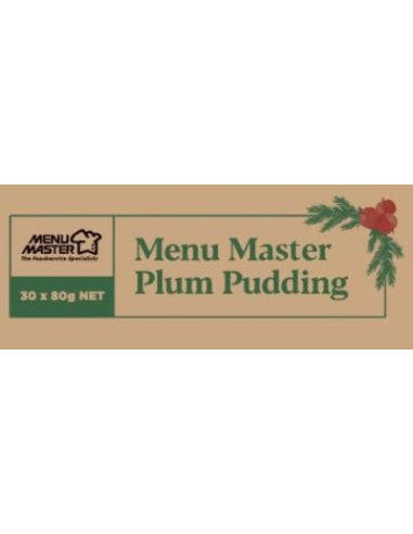 Mini Christmas Plum Pudding Portions 80g x 30pcs/Carton Menu Master