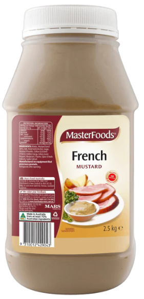 French Mustard 2.5kg Masterfoods