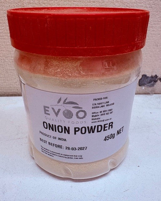 Onion Powder 450g Tub Evoo QF