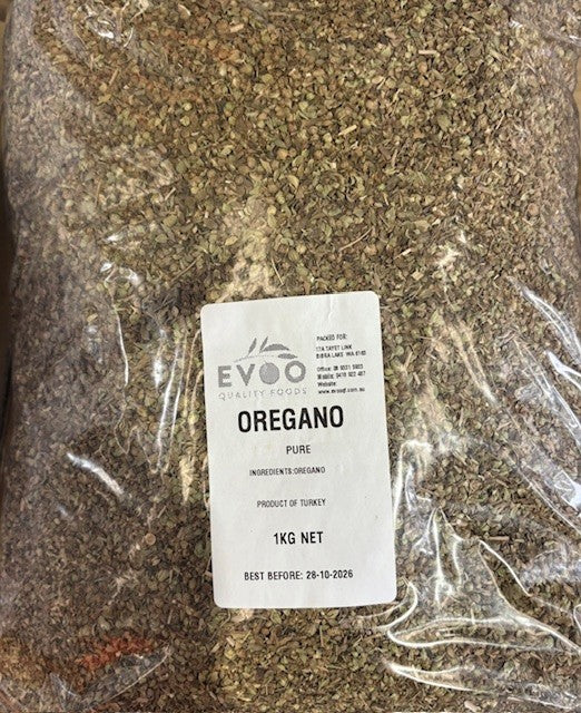 Oregano Dried PURE 1kg Bag Evoo QF