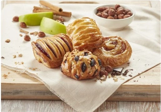 Danish Pastry 4 Variety Pack 92 x 45g Carton (111811) Frozen Pastryhouse (3 Day Pre Order)