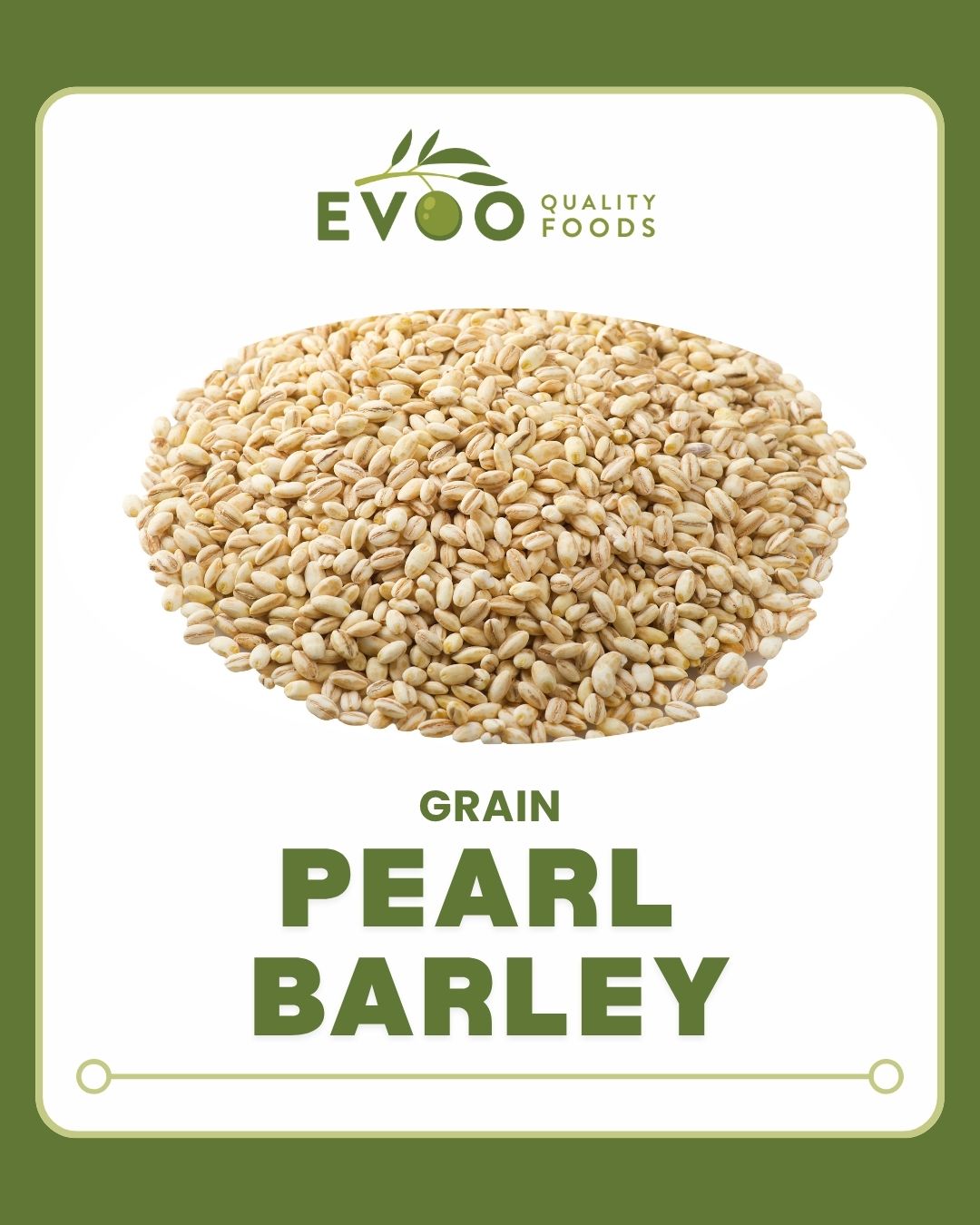 Pearl Barley Grain 1kg Bag EVOO