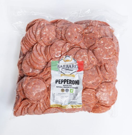 Pepperoni Bulk Sliced 2.5kg Barbaro