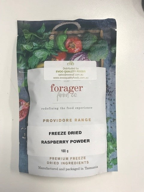 Freeze Dried Raspberry Powder 100g Packet The Forager Food Co