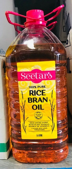 Rice Bran Oil 100% Pure 5L Btl Seetar's